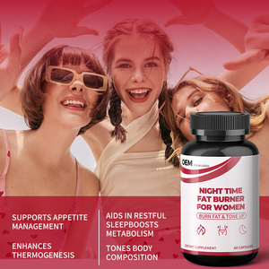 Cápsulas Quemagrasas Nocturnas para Mujer - Fórmula Termogénica y Estimulante del Metabolismo - Favorece el Sueño y la Pérdida de Peso - Product Image 2