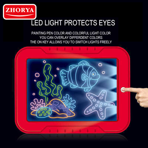 กระดานเขียน LED ยี่ห้อ Zhorya Grafis กระดานวาดภาพ กระดานวาดเขียนเรืองแสง ของเล่นกระดานวาดภาพเรืองแสง - Product Image 3