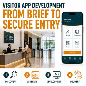Gestion intelligente des visiteurs, solutions d'application de gestion des visiteurs pour iOS et Android avec pré-inscription des visiteurs, <span class=keywords><strong>enregistrement</strong></span> par QR code, LionCreate - Product Image 4