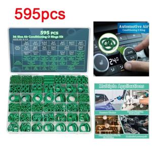 ชุดโอริงยาง NBR 595 ชิ้น 36 ขนาด สีเขียว สำหรับซ่อมคอมเพรสเซอร์แอร์รถยนต์ - Product Image 2
