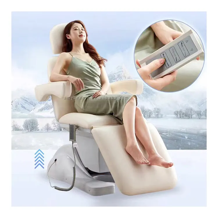 Wholesale Electric Beauty Bed Lifting Tattoo Chair Folding Physiotherapy Massage Bed 3 motors