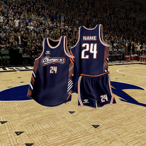 Оптовая продажа на заказ унисекс баскетбольные наборы дышащая быстросохнущая сетчатая тренировочная форма - Product Image 3