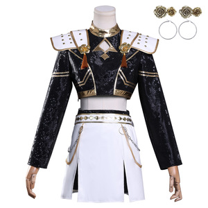 K-POP Versión Negro y Dorado Rumi Cosplay Mirako Anime Set Unisex para Adulto Solo Top Hecho de Poliéster - Product Image 4