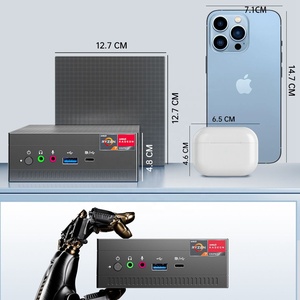 มินิพีซีราคาประหยัด <span class=keywords><strong>AMD</strong></span> Mini PC Athlon Gold 3150U R7 3750H Quad Core RJ45 RAM 2*DDR4 NVME 1TB SSD Win10 4K HD2.0 DP WiFi5 คอมพิวเตอร์เล่นเกม - Product Image 4