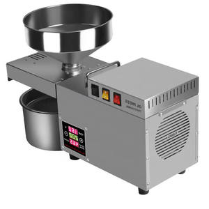 Presse à huile de graines noires à température contrôlée, <span class=keywords><strong>prix</strong></span>, fonctionnement facile, presse à huile de graines en acier inoxydable pour la maison - Product Image 1