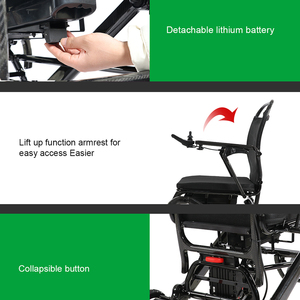 <span class=keywords><strong>Fauteuil</strong></span> roulant électrique en fibre de carbone 17.4KG léger de nouvelle conception médicale JBH - Product Image 6
