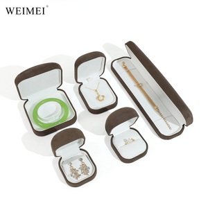 กล่องเก็บเครื่องประดับกำมะหยี่ทรงกลมมุมโค้งมนสุดหรูจาก WEIMEI สำหรับเก็บแหวน ต่างหู สร้อยคอ ลิปสติก กล่องเครื่องประดับพรีเมียม - Product Image 3