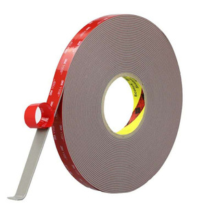 Cinta VHB 3M de 450F, resistente a altas temperaturas y a corto plazo, adhesivo fuerte de alta adherencia, autoadhesivo, color gris, 0,6mm - Product Image 1
