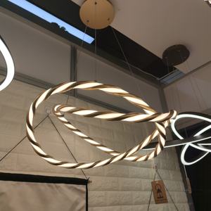 Luminaires suspendus à LED vintage de luxe en aluminium rond avec télécommande <span class=keywords><strong>pour</strong></span> la décoration du <span class=keywords><strong>plafond</strong></span> de la maison - Product Image 2