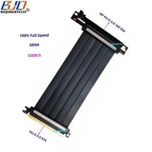 Câble d'extension de carte graphique PCI-E 4.0 16X vers PCIe X16 à 90 degrés, GEN4, GPU Riser, 0,2M 0,4M 0,6M 0,8M 1M pour <span class=keywords><strong>RTX4090Ti</strong></span> RX6800XT - Product Image 1