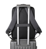 Sac à dos pour ordinateur portable haut de gamme en nylon 16 pouces, tendance, simple, imperméable, avec port USB durable, idéal pour les voyages d'affaires