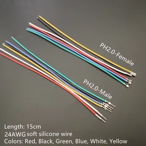 Kit de câbles en silicone pré-sertis JST PH 2,0 mm mâle/femelle 24AWG pour batterie <span class=keywords><strong>JJRC</strong></span> <span class=keywords><strong>H36</strong></span> Blade Inductrix Tiny Whoop Arduino - Product Image 4