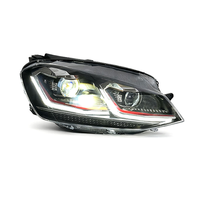 Accessoires automobiles, phares LED pour VW Golf 7 MK7 2013-2017, phares LED avec lentille de projecteur, feux avant, plug and play