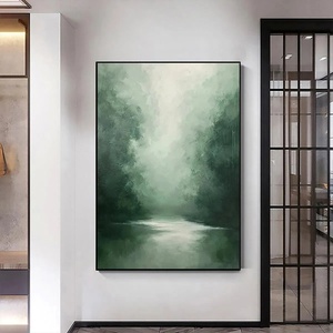 Pintura al Óleo Abstracta Vertical Hecha a Mano, Arte de Pared de Naturaleza Muerta, Pintura Acrílica Pura Pintada a Mano, Lienzo Moderno Relajante para Interiores - Product Image 6