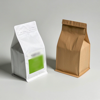 Sac à café écologique biodégradable, emballage pour café, logo personnalisé avec valve de dégazage
