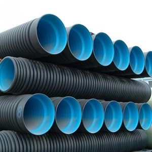 Tubería de Drenaje Corrugada de Doble <span class=keywords><strong>Pared</strong></span> de HDPE Plástico SN4 SN8 de 200mm, 300mm, 500mm, 600mm, 800mm, 1000mm, 1200mm y 6 Pulgadas - Precio - Product Image 1