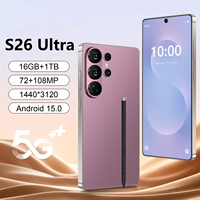 Nuevo Smartphone S26Ultra 5G con Android 15, 16GB+1TB, Doble SIM, HD, Deca Core, en Francés, Español e Inglés