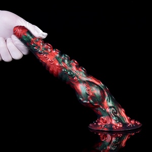 Dildo de silicona con ventosa, diseño de pulpo, pene de fantasía, plug anal, tentáculo realista, juguetes sexuales para adultos para juego vaginal y anal - Product Image 5