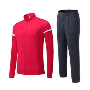 Traje de entrenamiento de fútbol para hombre con cremallera y logotipo, personalizado con nombre y patrocinador, para otoño, talla adulta, ropa deportiva - Product Image 1