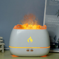 USB Flamme Aromathérapie Machine Bureau Huile Essentielle Humidificateur Atmosphère Lumière Chambre Hydratant Parfum