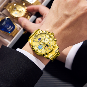 นาฬิกาควอทซ์แฟชั่นสำหรับผู้ชาย, นาฬิกาควอทซ์แฟชั่นสำหรับผู้ชายกันน้ำมีไฟกลาง<span class=keywords><strong>คืน</strong></span>นาฬิกาข้อมือสแตนเลสสตีลนาฬิกาหรูของผู้ชาย - Product Image 4