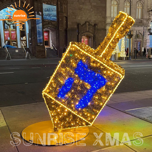 China amanecer al por mayor gran caja de regalo de Navidad al aire libre decoración ligera adornos motivo Luz Decoración de Navidad caja de regalo - Product Image 6