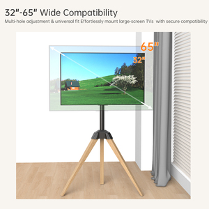 Soporte de <span class=keywords><strong>TV</strong></span> de Acero y Madera Khcoohoo Kehao, Giratorio, Altura Ajustable para Sala de Estar, Soporte para <span class=keywords><strong>TV</strong></span> LED de <span class=keywords><strong>65</strong></span> <span class=keywords><strong>Pulgadas</strong></span>, Luces LED/Toma de Corriente - Product Image 3