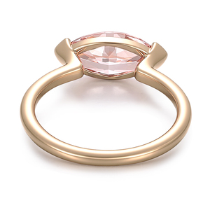 แหวนเพชรทรงมาร์คีส์สีชมพู 1-10 กะรัต แบบมินิมอล  ได้รับการรับรองจาก IGI  เพชรเพาะเลี้ยงในห้องปฏิบัติการ  ทองคำแท้ 18K 14K แหวนหมั้น แหวนแต่งงาน เครื่องประดับสำหรับผู้หญิง - Product Image 3