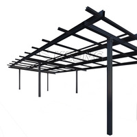 Rails de montage de panneaux solaires en aluminium noir imperméables et résistants à la corrosion pour le montage de carport photovoltaïque pour R043