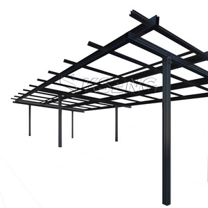 Водонепроницаемые черные алюминиевые профили, устойчивые к коррозии, для крепления солнечных панелей на навесах для фотоэлектрических систем, модель R043 - Product Image 2