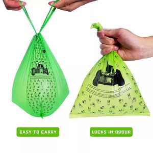 Custom Logo Printed Design <b>Compostable</b> Disposable Go Out Easy to Carry Dog Poop <b>Bags</b> Biodegradable Pet Poop <b>Bags</b> - Product Image 2