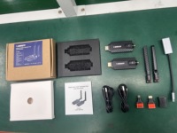 Transmisor y Receptor de Video Inalámbrico Full HD de 200M para Reuniones, Proyector de TV, Cámara CCTV, Transmisión en Vivo, Transmisión Inalámbrica para Exteriores