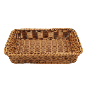 Cestos de Armazenamento de Plástico Modernos e Ecológicos, Simples e Elegantes, Brancos e Marrons, para Pão, Frutas e Uso Doméstico Multifuncional - Product Image 2