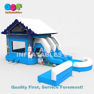Comercial seco mojado <span class=keywords><strong>de</strong></span> Navidad inflable <span class=keywords><strong>castillo</strong></span> inflable con tobogán Casa <span class=keywords><strong>de</strong></span> rebote - Product Image 5