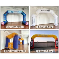 Arche gonflable personnalisée pour compétitions sportives d'enfants, idéale pour la publicité, les événements et la promotion de camping avec affichage de logo