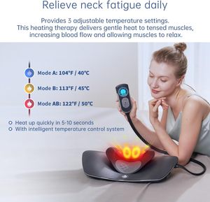 Dispositif de traction cervicale dynamique breveté Chine/États-Unis avec massage par impulsions pour la thérapie du cou et l'équipement de massage - Product Image 3