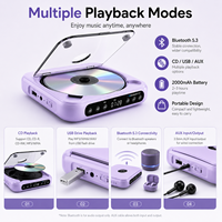 Pemutar CD Portabel untuk Anak-anak dengan Pemutaran Audio Nirkabel USB MP3 dan Baterai Isi Ulang