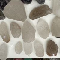 Graine de quartz nirvana, naturel, transparent, 1 pièce, pierre en cristal non poli, Points en cristal brut, bulle de quartz bouddha