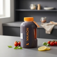 Bouteille de jus en PP de haute qualité résistante aux hautes températures, remplissage à chaud, 500 ml, bouchon à vis, cylindre, modèle Zhejiang, café, thé