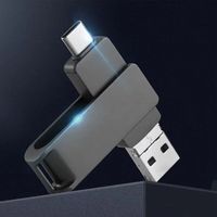 Pendrives de Metal Giratorios de 8GB-2TB Interfaz de Tipo C Disco Flash Pen Drive Memoria Usb Custom Cle Usb Flash Drives