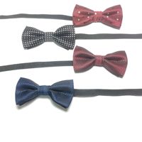 Vente directe usine – Nœuds papillon ajustables en polyester jacquard avec sangle élastique extensible