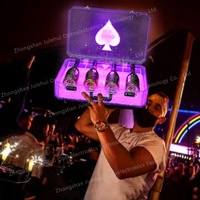 Tablero de letras de venta superior personalizado Pantalla de botella LED presentador de botella de champán LED glorificador de botella para evento de fiesta de club nocturno