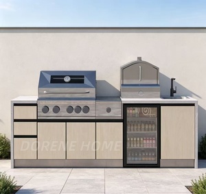 Ensemble de cuisine extérieure modulaire de luxe Dorene 2026 en acier inoxydable avec îlot, barbecue et réfrigérateur pour maison, jardin et terrasse - Product Image 6