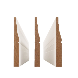 Rodapié de MDF Moderno Impermeable, Blanco Imprimado con Gesso, Económico - Product Image 1