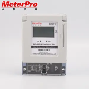 WENZHOU Meter Elektrik Digital Kartu Pintar Fase Tunggal, Pasokan Langsung dari Pabrik METERPRO