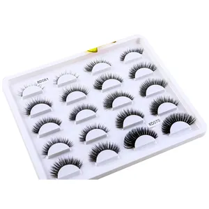 China Suppliers Fashion Private Label False Lashes Silk Faux Mink Full Strip Eyelashes