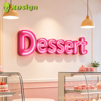 XDSIGN Enseigne murale personnalisée en gelée avec logo, LED, contrôlée par Bluetooth, cadre en acier inoxydable, acrylique 3D, certifiée CE, pour extérieur et automobile