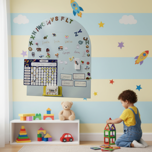 Pizarra Mágica UNI-Felt: Centro de Creatividad Portátil para Niños - Pizarra Magnética Plegable para Aprender Jugando - Product Image 1