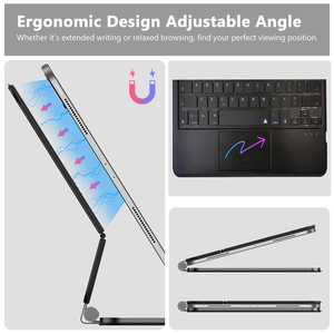 Oem Biểu Tượng Ngôn Ngữ Từ Trường Hợp Không Dây Trackpad Backlit Đứng Folio Bàn Phím Cho iPad Không Khí 11 2024 A2899 A2900 Ma Thuật Bàn Phím - Product Image 5