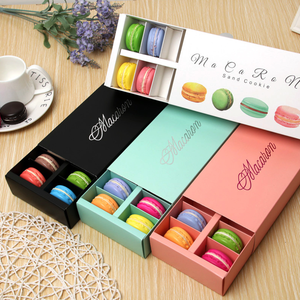 12-Piece <span class=keywords><strong>Macaron</strong></span> trong ngăn kéo phong cách thực phẩm Bao bì hộp tùy chỉnh Brownie kẹo Hộp bao bì Cookie <span class=keywords><strong>Macaron</strong></span> bao bì hộp - Product Image 2